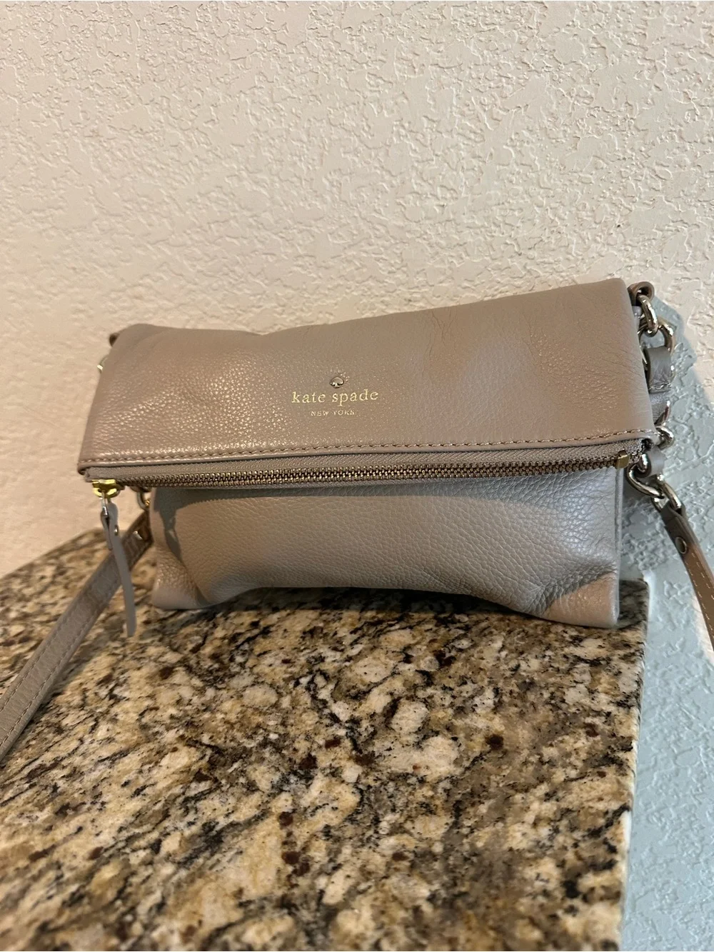 Kate Spade Nude Leather Crossbody Bag